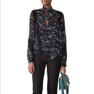 Fame & Partners Floral Carrera Top, Size 0